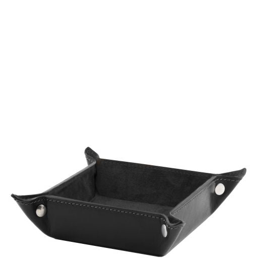 Exclusive leather valet tray small size